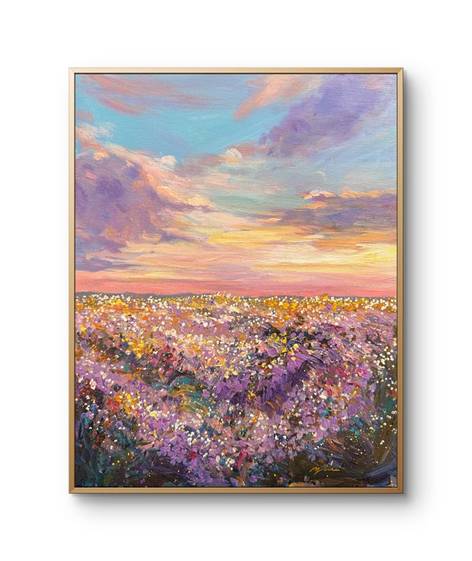 Between Sky And Bloom Acrylic On Canvas Panel 11X14